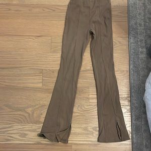 Zara kids ribbed flare leggings